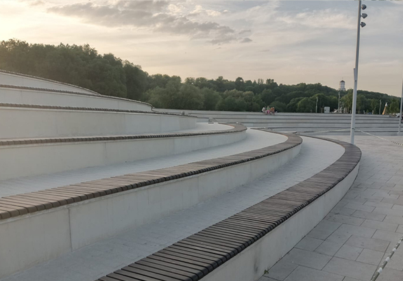 Устройство двух амфитеатров Парк Коломенское